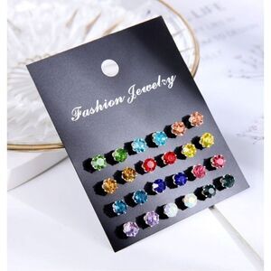 Multicolored Earring Set